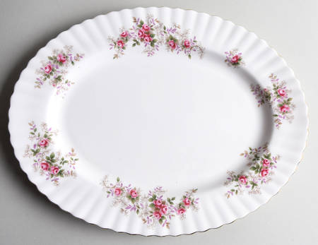 Lavender Rose 13" Oval Serving Platter by Royal Albert
