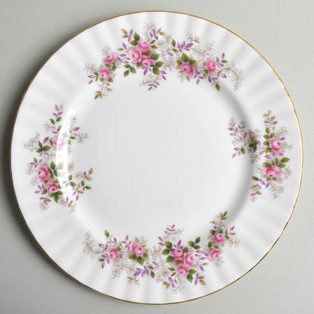 Lavender Rose Salad Plate