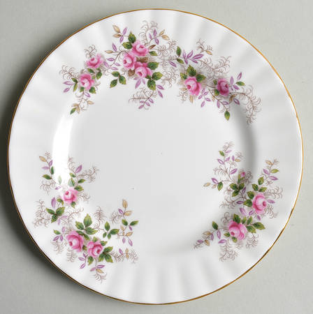 Lavender Rose Bread & Butter Plate