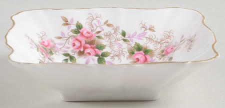 Lavender Rose Small Square Sweet Meat Dish by Royal Albert