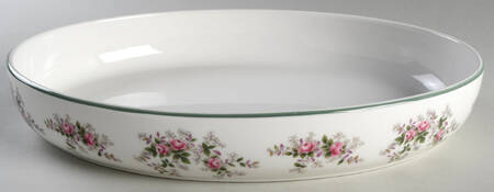 Lavender Rose 14" Oval Baker