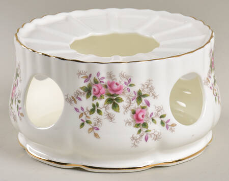 Lavender Rose China Warmer Stand