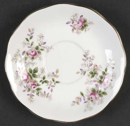 Lavender Rose Saucer for Footed Demitasse Cup