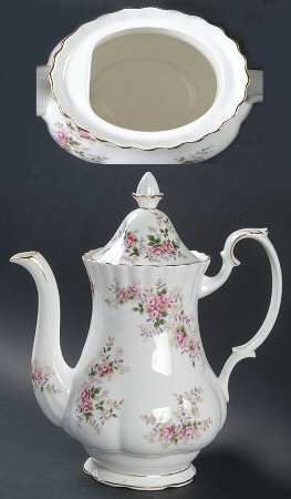 Lavender Rose Coffee Pot & Lid