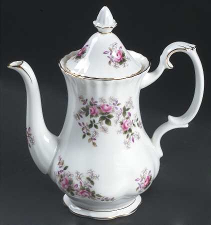 Lavender Rose Mini Coffee Pot & Lid