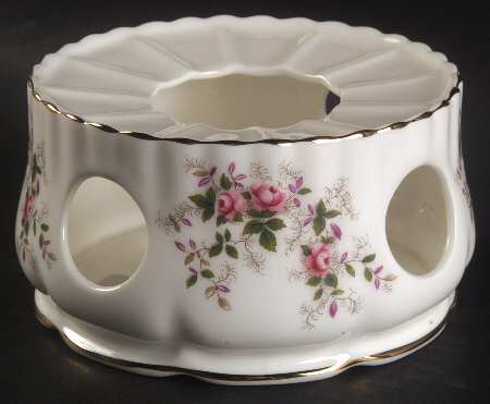 Lavender Rose Warmer Stand  (For Tea Pot)