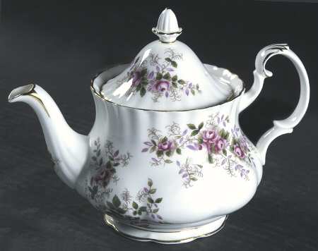 Lavender Rose Mini Teapot & Lid