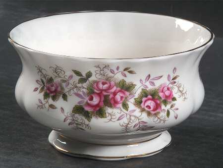 Lavender Rose Open Sugar Bowl