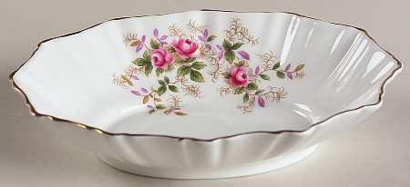 Lavender Rose 5" Oval Sweet Meat Dish