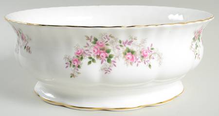 Lavender Rose 10" Large Salad Serving Bowl
