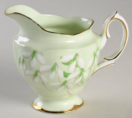 Laurentian Snowdrop Pale Green Creamer
