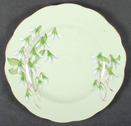 Laurentian Snowdrop Pale Green Salad Plate