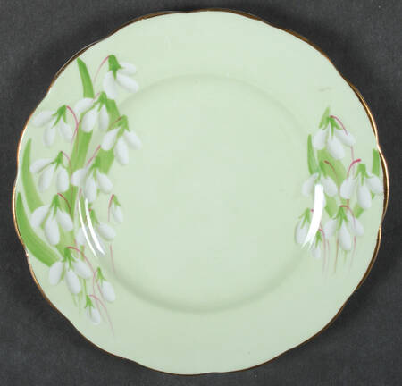 Laurentian Snowdrop Pale Green Dessert/Pie Plate