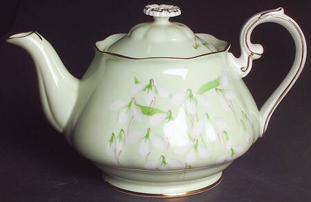 Laurentian Snowdrop Pale Green Small Teapot & Lid