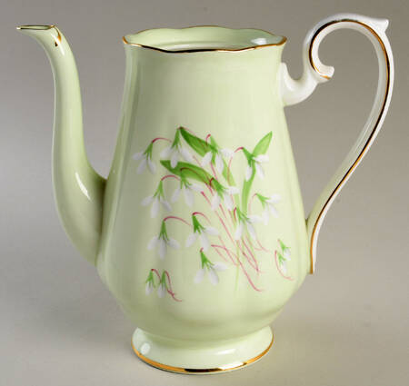 Laurentian Snowdrop Pale Green Coffee Pot No Lid