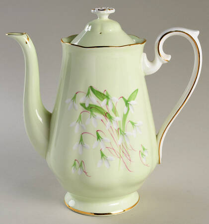 Laurentian Snowdrop Pale Green Coffee Pot & Lid