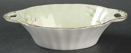 Laurentian Snowdrop Pale Green 6" Oval Sweet Meat Dish