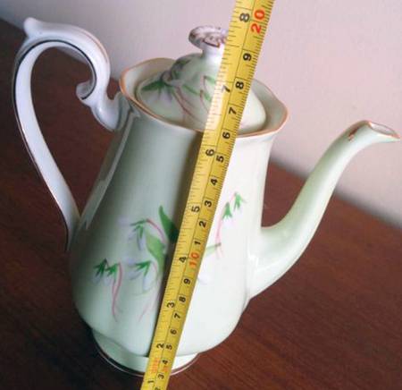 Laurentian Snowdrop Pale Green Mini Coffee Pot & Lid