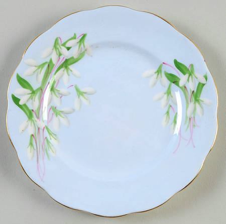 Laurentian Snowdrop Pale Blue Bread & Butter Plate
