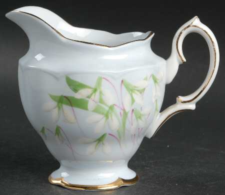 Laurentian Snowdrop Pale Blue Creamer