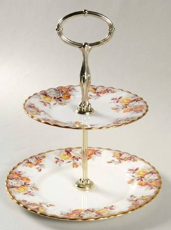 Lenora 2-Tiered Serving Tray (Salad & Bread/Butter Plate)