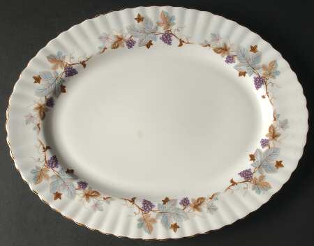 Lorraine 13" Oval Serving Platter by Royal Albert