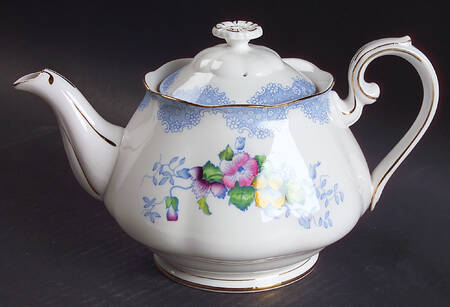 Lovelace Blue Teapot & Lid