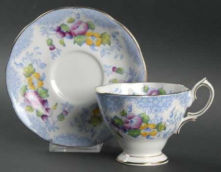 Lovelace Blue Footed Cup & Saucer Set