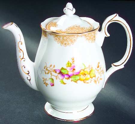 Lovelace Brown Mini Coffee Pot & Lid