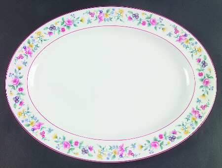 Marguerite 16" Oval Serving Platter by Royal Albert