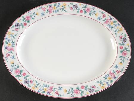 Marguerite 13" Oval Serving Platter