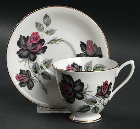Masquerade Footed Cup & Saucer Set