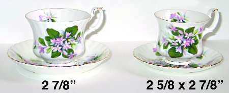 Mayflower Footed Cup & Saucer Set