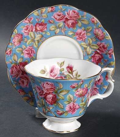 Merrie England Series Footed Cup & Saucer Set