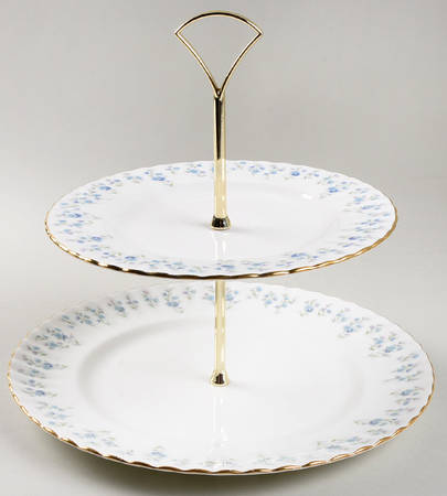 Memory Lane 2 Tiered Serving Tray (Dinner & Salad Plate)