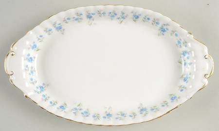 Memory Lane 10" Oval Handled Tray by Royal Albert