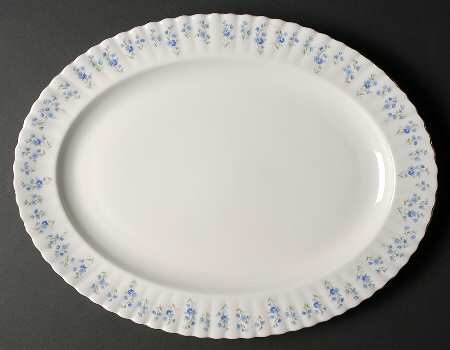 Memory Lane 16" Oval Serving Platter by Royal Albert
