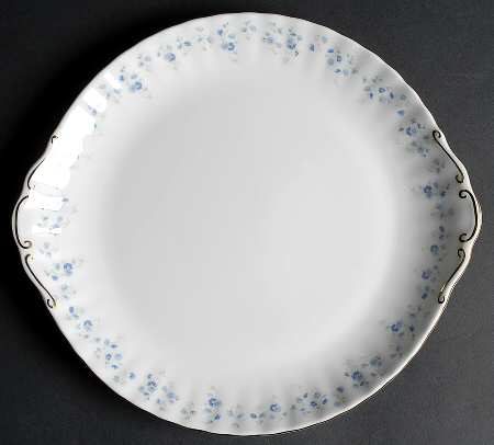 Memory Lane Large Handled Cake Plate