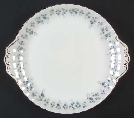Memory Lane Handled Cake Plate