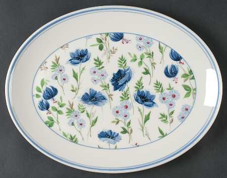Meadow Song 13" Oval Serving Platter
