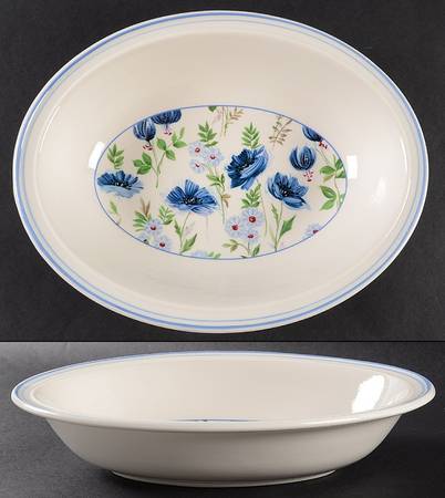 Meadow Song 10" Oval Vegetable Bowl