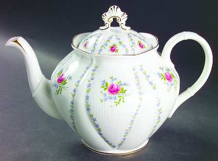 Minuet (Pink & Blue) Teapot & Lid