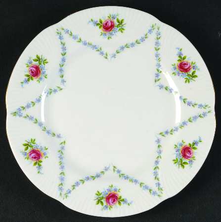 Minuet (Pink & Blue) Bread & Butter Plate