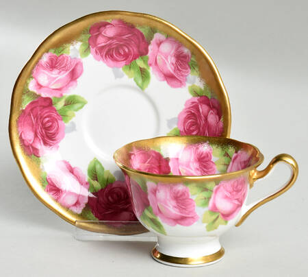 Mothers Day Footed Demitasse Cup & Saucer Set