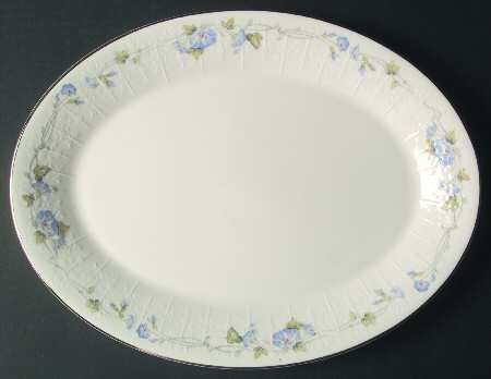 Morning Flower 13" Oval Serving Platter
