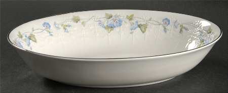 Morning Flower 10" Oval Vegetable Bowl