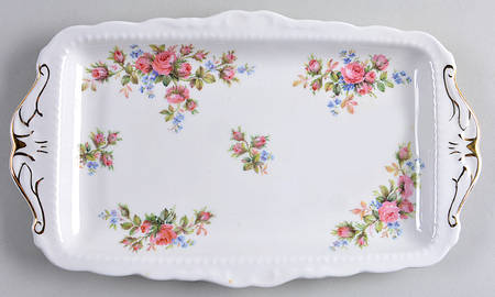 Moss Rose (Montrose Shape) Large Sandwich Tray