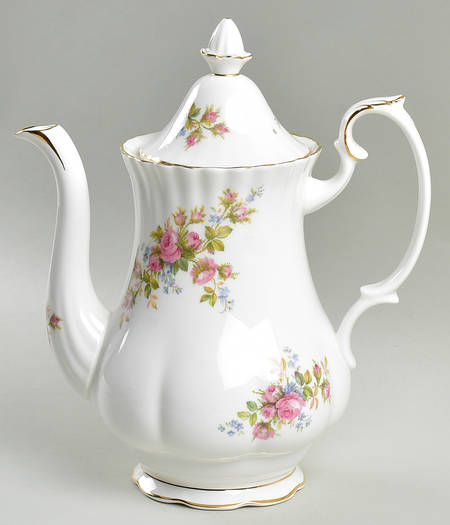 Moss Rose (Montrose Shape) Coffee Pot & Lid