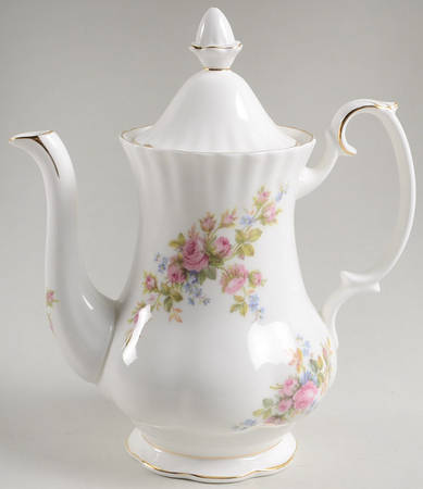 Moss Rose (Montrose Shape) Small Coffee Pot & Lid