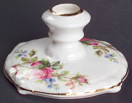 Moss Rose (Montrose Shape) 2" Candlestick